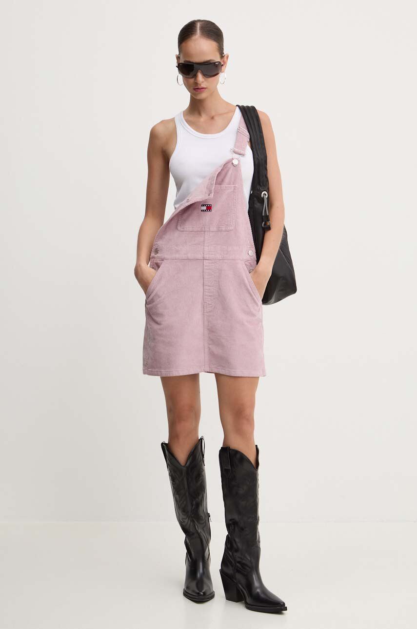 TOMMY JEANS Wash coed dungaree dress